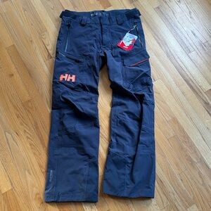 Helly Hansen Ridge Shell Pant, Mens XL, Graphite Blue (dark gray) NWT, ski/board